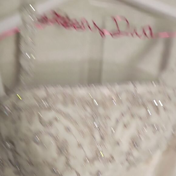 Piccione Ivory Strapless Wedding Gown with Embellished Bodice - Picture 9 of 13